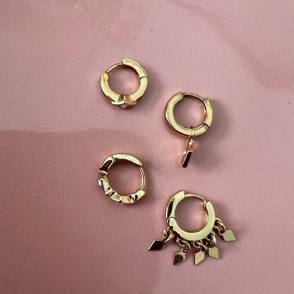 Luv AJ Evil Eye Hoop Earring Set